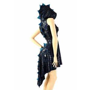 Halloween Rave Dinosaur skater dress